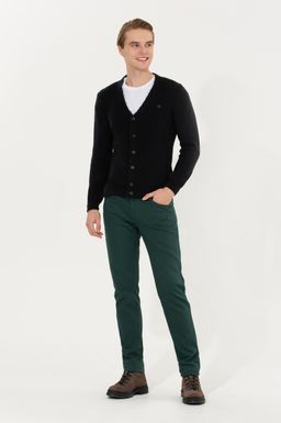 U. S. Polo Assn Мужской темно-синий трикотажный кардиган - U.s. polo assn фото 2