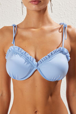 Trendyolmilla Mavi Balkonet F?rf?rl? Bikini Ustu TBESS25BU00018 фото 4