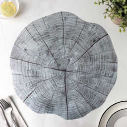 Цена за 12 шт. Салфетка сервировочная на стол «Спил», 38×39 см, серая
