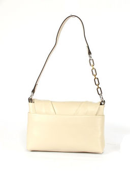 Сумка женская натуральная кожа GU 2033-8200, 1отд+карм/пер, плечевой ремень, бежевый SALE 265817 - Adelia фото 2