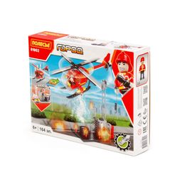 Конструктор Классик Город. Пожарная часть-1.4 (164 элемента) (в коробке)