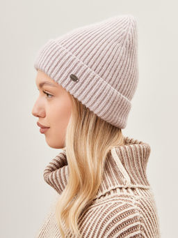 Шапка жен. пух енот+шерсть+виск LB-N88066 lilac - Labbra фото 2