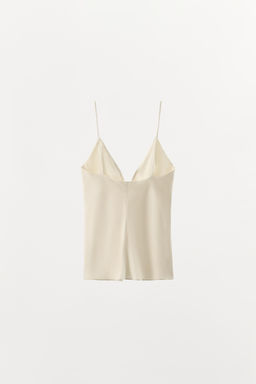 TOP LENCERO SATINADO / Crudo - Zara фото 9