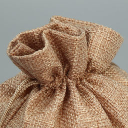 Цена за 5 шт. Мешочек новогодний подарочный с термонаклейкой Белочка, 16?24 см 1.5 см