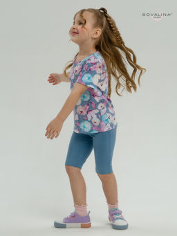 Костюм Актив лиловые одуванчики-деним - Sovalina фото 14