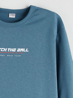 Bisiklet Yaka Erkek ?ocuk Sweatshirt 2li