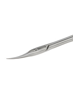 YOKO Ножницы маникюрные для кутикулы изогнутые / Premium Series SN 113, глянцевые, ручная заточка, 10,5 см  фото 6