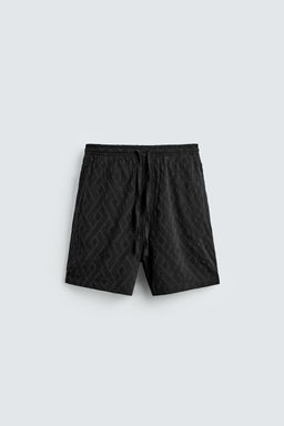 BERMUDA JACQUARD GEOM?TRICO / Negro - Zara фото 6