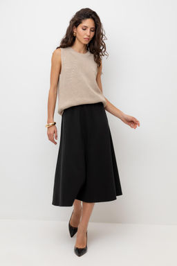 ЕВТ 7028/темный черный юбка жен