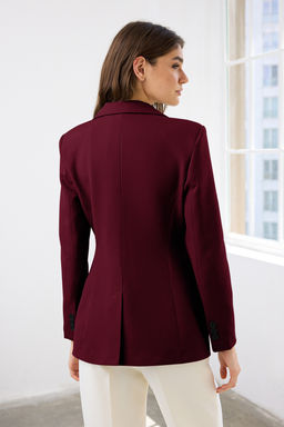 Siyah Fitted/Bele Oturan Dokuma Blazer Ceket TWOAW26BC00000 - Trendyolmilla фото 14