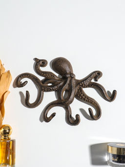 Крючки декоративные чугун "Осьминог" 24,8х18,4х2,6 см
