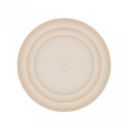 Блюдо-этажерка пластмассовое 3-х ярусное "Феерия" д29,5см, h34см, бежевый (Россия)