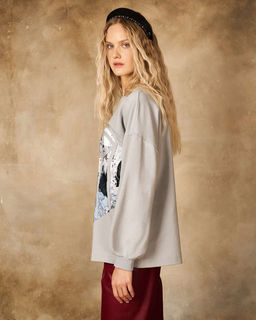 Свитшот с принтованным корсетом 95% хлопок, 5% лайкра - Sahar art lab фото 7