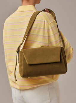 Замшевая сумка Nova DBR 31391 белый мох  фото 3