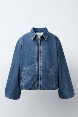 DENIM BOMBER JACKET