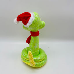 Мягкая игрушка Змея музыкальная в шапке и шарфе 26 см - Storyland фото 4