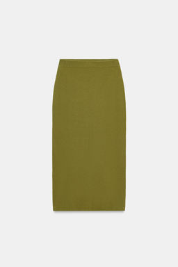 KNIT MIDI SKIRT