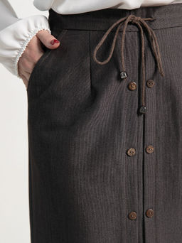 Юбка Этна (коричневая) Ю15109-3М - Lt collection фото 6