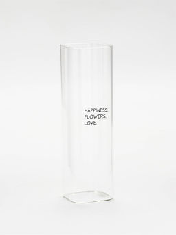 Ваза стеклянная для цветов, 6×20 см, 530 мл