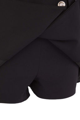 Siyah Premium Dugmeli Vatkal? Dokuma Ceket Elbise TWOAW26EL00082 - Trendyolmilla фото 7