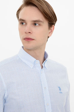 Erkek Mavi Uzun Kollu G_mlek