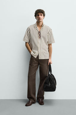 CAMISA ESTRUCTURA TEXTURA / Crudo / Negro