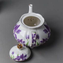 Чайник заварочный 800 мл / GF3-TP /уп 18/ костяной Ирисы - Галеонтрейд фото 11