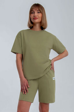 Арт. 2368 Костюм женский с шортами 42-50 (4 шт) Цвет:полынь - Калинка фото 2