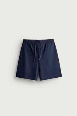 BERMUDA JOGGER CINTURA COMBINADA / Marino - Zara фото 7