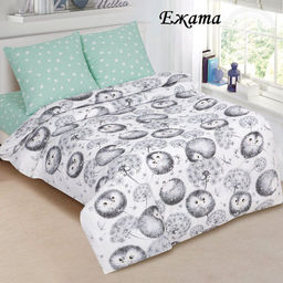 Комплект постельного белья Ежата , Поплин малютка