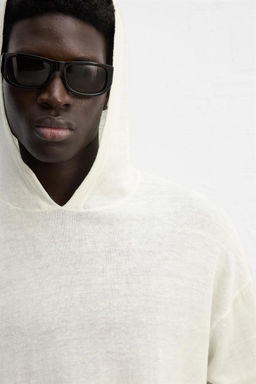 LINEN/WOOL HOODIE - Zara фото 6