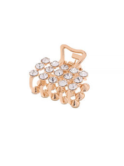 Цена за 6 шт. Крабик для волос «Классик», 2.5 см, золото МИКС