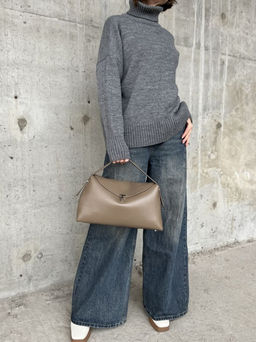 Женская кожаная сумка 8923 Хаки - Sergio valentini фото 6