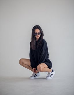 ткань джульетта, Костюм, черный - Knitka wear фото 6
