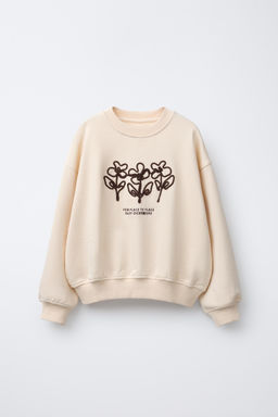 EMBROIDERED CORD SWEATSHIRT