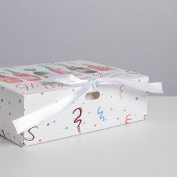 Складная коробка подарочная Шампанское, 16.5 х 12.5 х 5 см, БЕЗ ЛЕНТЫ - Дарите счастье фото 4