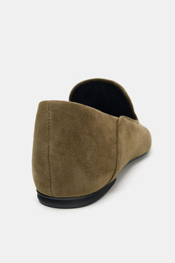 SUEDE HIGH VAMP LOAFERS