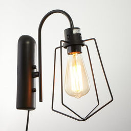 Бра «Компакт», 1×40 Вт E27, черный, 28×18×33 см