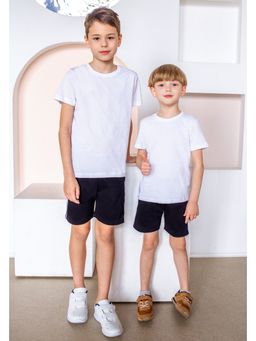 Комплект спортивный для мальчика: футболка и шорты белый М101
