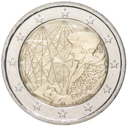 2 евро 2022 года Литва  35 лет программе Эразмус