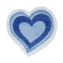 Термоаппликация BLITZ сердце двойное джинс 6 шт СС1/1 9х9 см