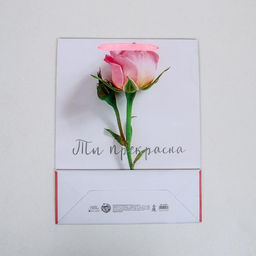 Пакет подарочный ламинированный, упаковка, Ты прекрасна, L 31?40?11.5 см