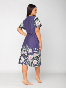 Халат женский кулирка на молнии "ВЕНЕРА" ФИОЛЕТОВЫЙ