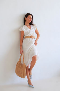 Martichelli Платье хлопковое белое