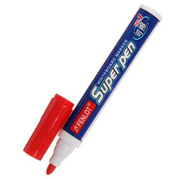 Цена за 10 шт. Маркер для магнитно-маркерной доски, круг, 2.8 мм, красный