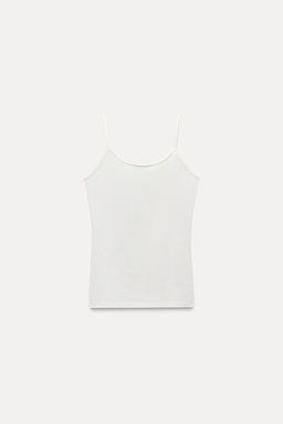 POLYAMIDE SLIM STRAP T-SHIRT - Zara фото 8