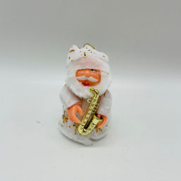 Елочная игрушка - Дед Мороз c музыкальным инстр. 9 см 12 шт в уп (арт. 6210-14) - Ип лебедев о.ю фото 2