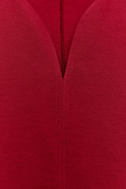 TOP PEPLUM MANGA ABULLONADA / Burgundy - Zara фото 9