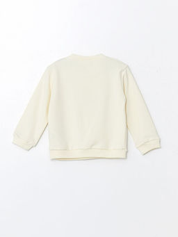 Bisiklet Yaka Uzun Kollu Bask?l? K?z Bebek Sweatshirt ve Tayt 2li Tak?m - Waikiki фото 3