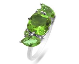 Кольцо из серебра султанит, Диор